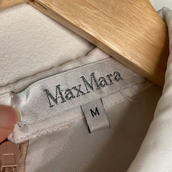 MAX MARA Women's A-Line Collared Pink Mini Dress | Size: M - Picture 3 of 9